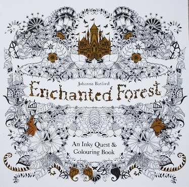 Antistresová omaľovánka Enchantend Forest GOLD  (22 veľko strán)