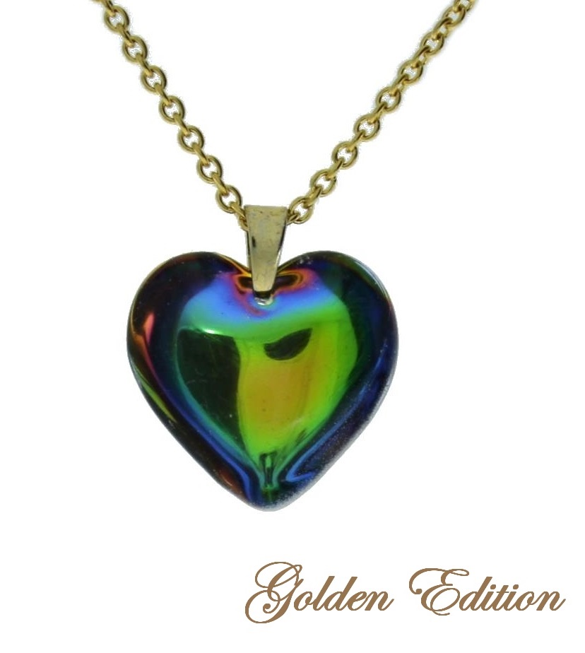 Auražiarič Golden Edition-"malé srdce" 2,5x2,3 cm 