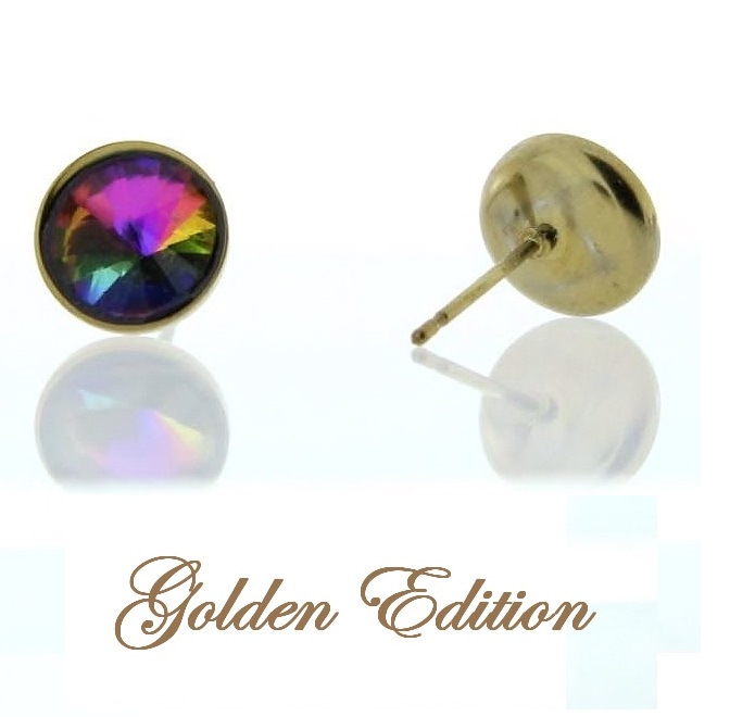 Auražiarič Golden Edition- náušnice napichovačky "plný kruh" 0,9x0,9cm