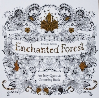 Antistresová omaľovánka Enchantend Forest GOLD  (22 veľko strán)